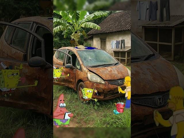 Mobil Honda jazz rusak di perbaiki