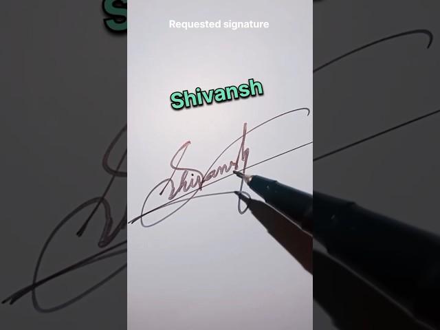 Shivansh name signature style #shorts