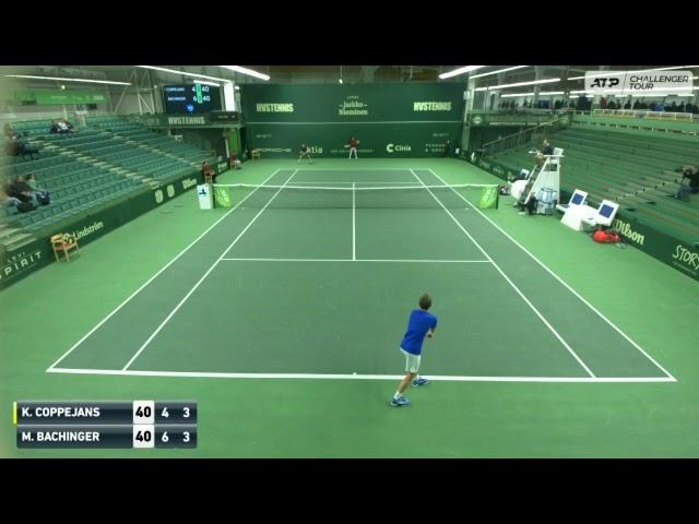 Kimmer Coppejans (BEL) vs Matthias Bachinger (GER) Helsinki challenger  1 Round