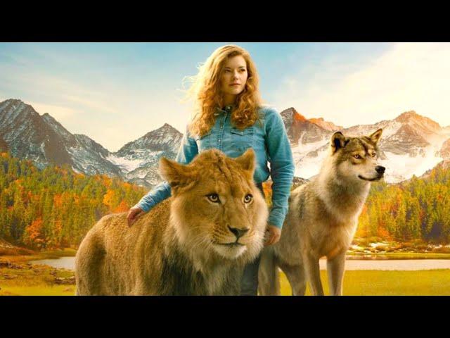 "بنت بتلاقى ذئب وشبل صغيرين فبتاخدهم تربيهم ولما بيكبروا بيدافعوا عنها " ملخص the lion and the wolf