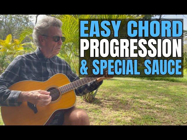 Easy Chord Progression On Guitar For Beginners + Some Special Sauce