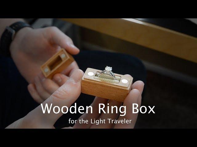 Tiny Wooden Engagement Ring Box - CNC Project #93