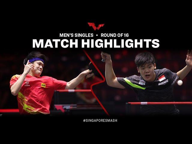 Wang Chuqin vs Quek Izaac | MS R16 |  Singapore Smash 2023