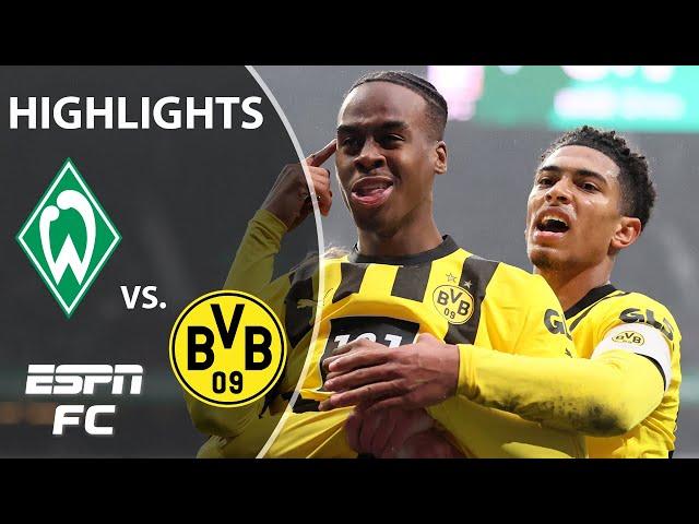 Werder Bremen vs. Borussia Dortmund | Bundesliga Highlights | ESPN FC