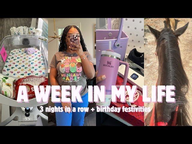 Week in the Life of a New Grad Nurse VLOG | 3 Nights in a Row + Celebrate My Birthday with Me 🩵