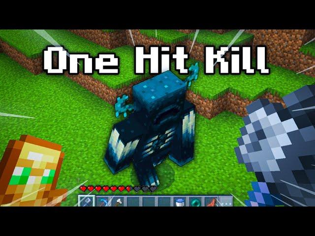 One Hitting Every Boss In Survival Minecraft pe!