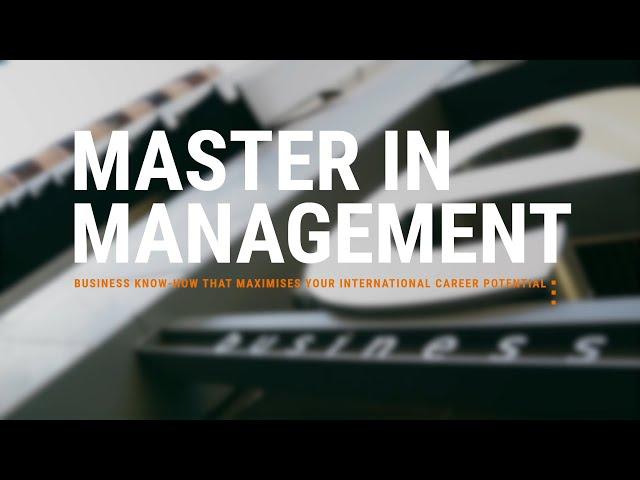 Master in Management | EADA Business School