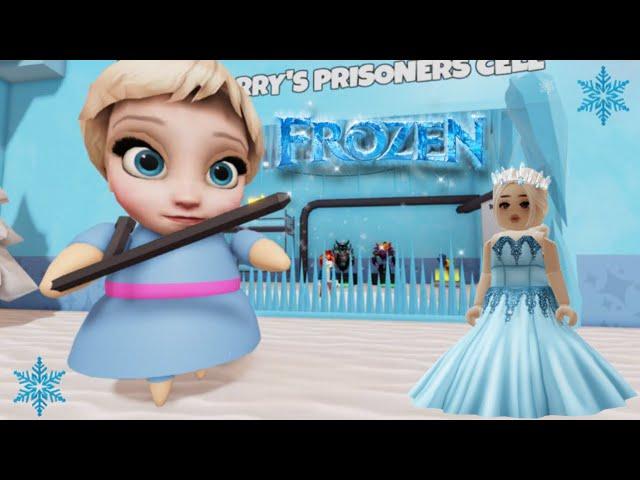 ROBLOX QUEEN ELSA BARRY'S PRISON RUN! OBBY ROBLOX GAMEPLAY WALKTHROUGH