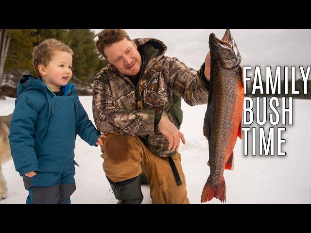 Family Camping Northern-Style, a Winter Camping & Ice Fishing Adventure with the Kids