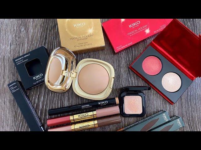 KIKO MILANO MAKEUP HAUL: Unboxing and swatches | Magical Holiday, Sicilian Notes | ASMR | No Music