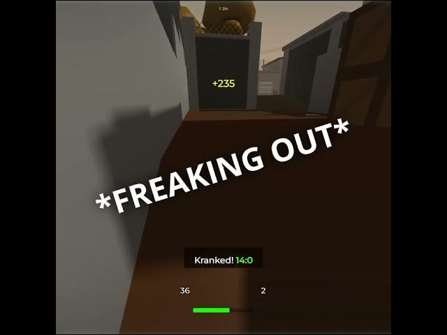 Insane Trickshot That Looks Faked #shorts #krunker #krunkertrickshot