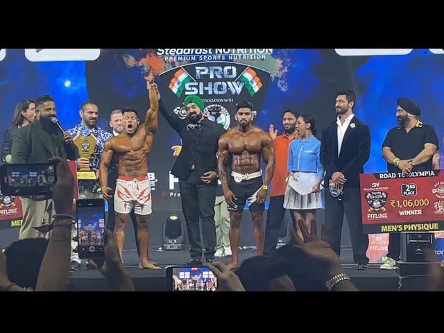 Final Winning Men’s Physique, Manoj Patil, Amit Agre, Anik Ghosh Pro Show Mumbai 2024