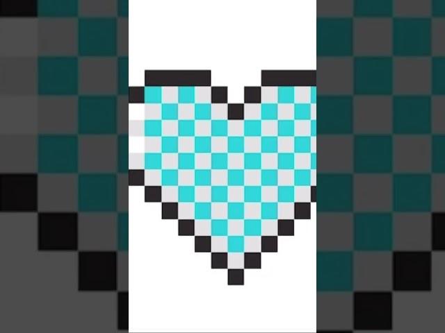 Heart pixel art 