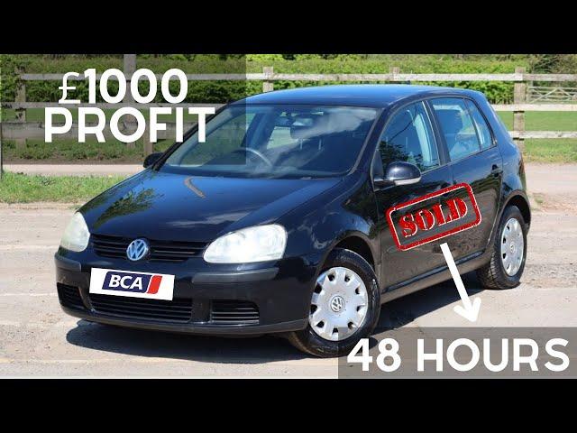 £1000 PROFIT IN 48 HOURS FROM A 2005 VW GOLF!!! *BCA ONLINE PURCHASE & COLLECTION*