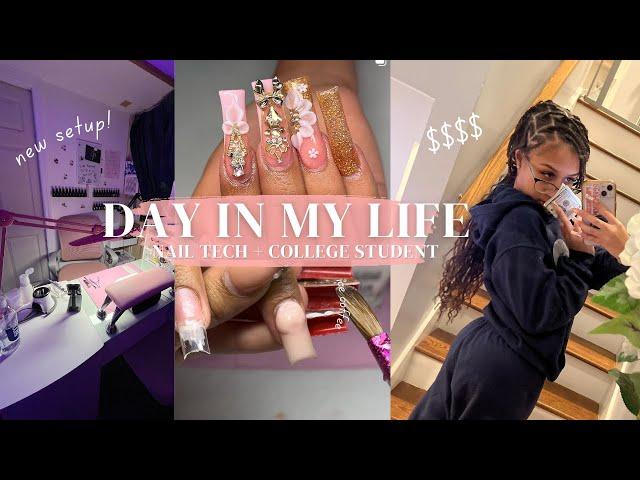 day in the life of a teen nail tech (with prices) !!