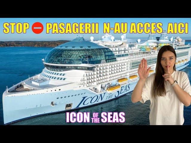 Cum arata BARUL , SPALATORIA si ZONELE de RELAXARE ale ECHIPAJULUI pe ICON of the SEAS?