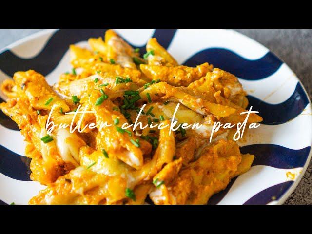 [ASMR] Butter Chicken Pasta Bake | Creamy Desi-Style Pasta Bake