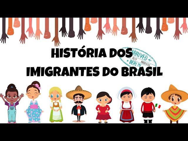 Os imigrantes do Brasil - fonte: quadrinhos de Maurício de Sousa