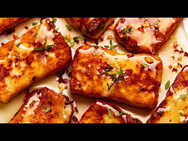 Fried Halloumi - with optional Honey and Thyme