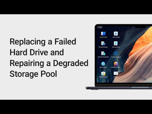 Replacing a Failed Hard Drive and Repairing a Degraded Storage Pool | Synology