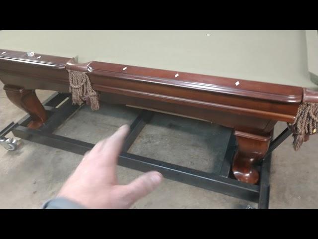 Portable garage pool table storage