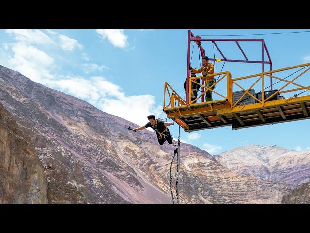  3,500 meters above sea level, I ran for my life. to do bungee jumping in North India [India EP.2]