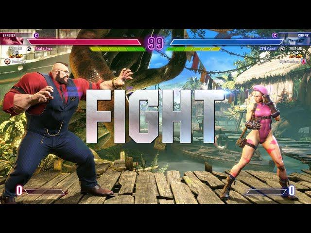 SF6  Snake Eyez (Rank#1 Zangief) Vs Punkdagod (Rank#1Cammy)  Ranked Matches 05-09-2024