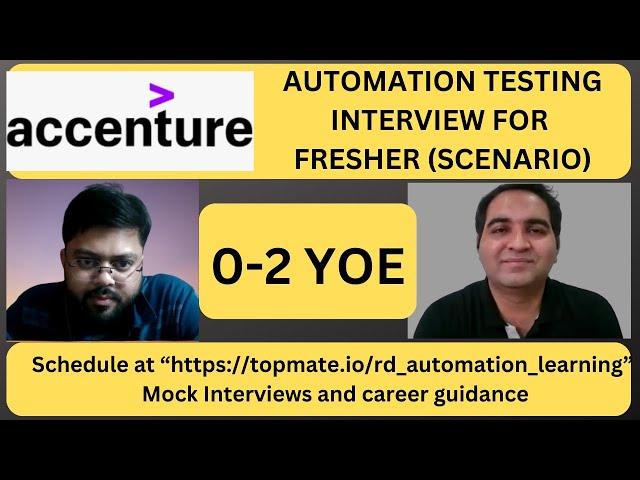 Automation Testing Interview Questions and Answers| Testing Questions | RD Automation Learning