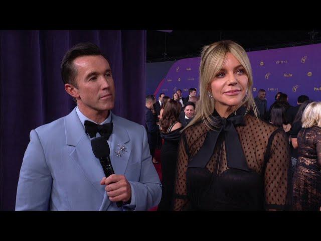 Rob McElhenney & Kaitlin Olson Emmy Awards 2024 Red Carpet Interview - Emmy Awards