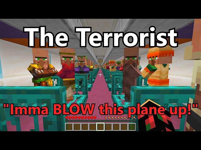 Types of People in the Airplane Portrayed by Minecraft