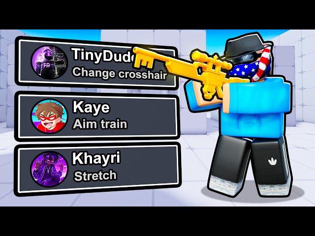 YouTubers TRAINED Me To Fight The BEST Players.. (Roblox Rivals)