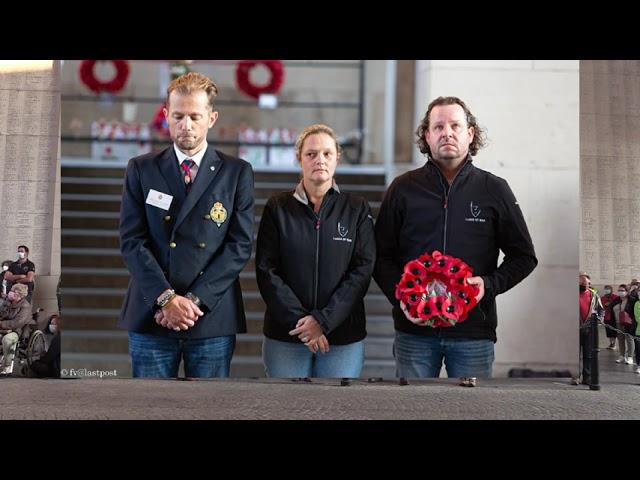 Commemorating Ernest Alfred Hall - Last Post Ieper, 25/08/2021