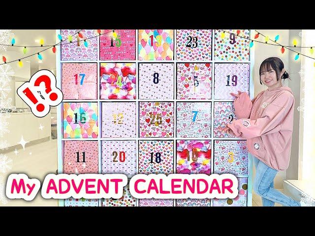 I BUILT a GIANT ADVENT CALENDAR with all my Arts and Crafts!!