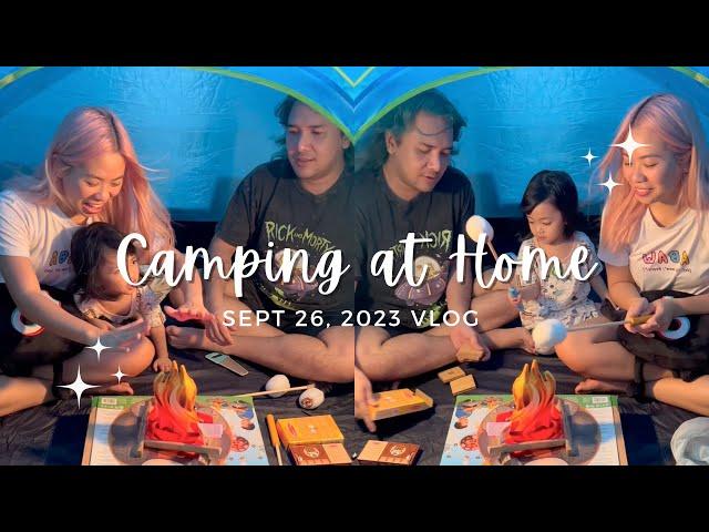 Camping at home #AbawFam #ChinChanChecks Campfire Smores Play Set #MelissaAndDoug #ASMR #PlayPretend