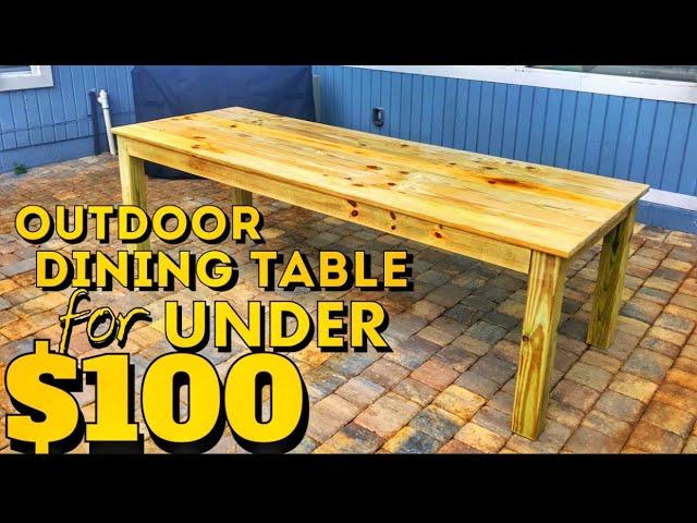 How to Build an Outdoor Farmhouse Table for Under $100 | Woodworking DIY Project