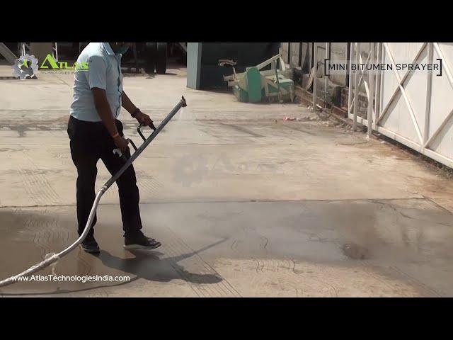 Atlas mini bitumen sprayer operation and cleaning