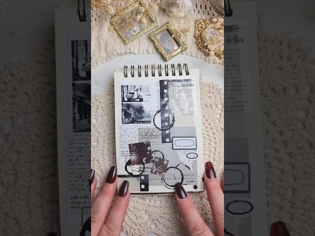 ASMR | Aesthetic Journal Short | BLACK&WHITE #shorts