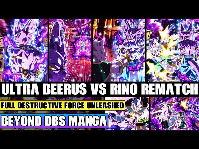 Beyond Dragon Ball Super Hakaishin Ultra Beerus Vs Rino Rematch! Full Destructive Force Unleashed