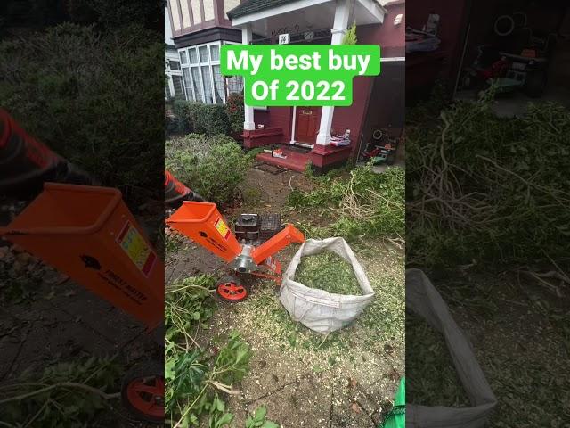 Forest master chipper #shorts #gardening #satisfying