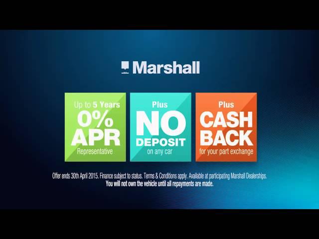 Marshall Motor Group 5 Years 0% Car Event