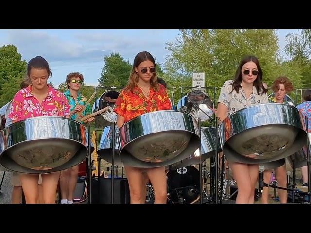 Dueling Banjos - by the Petoskey High School Steel Drum Band. Bellaire, Michigan July 2023