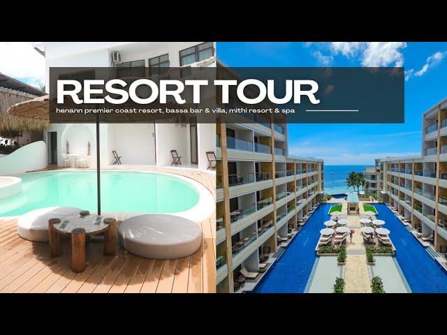 RESORT TOUR | henann premier coast, bassa bar & villa, mithi resort & spa | Bohol, Philippines