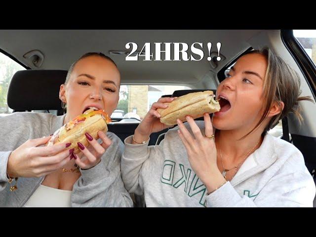 Trying New Items On The Menu For 24 Hours!! | Immie and Kirra