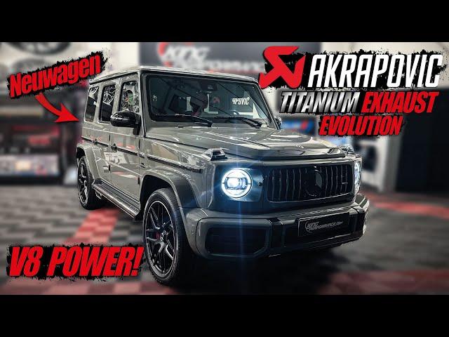 AKRAPOVIC EVOLUTION EXHAUST SYSTEM FULL TITANIUM passend für NEUWAGEN MERCEDES G63 AMG 2023 V8 SOUND