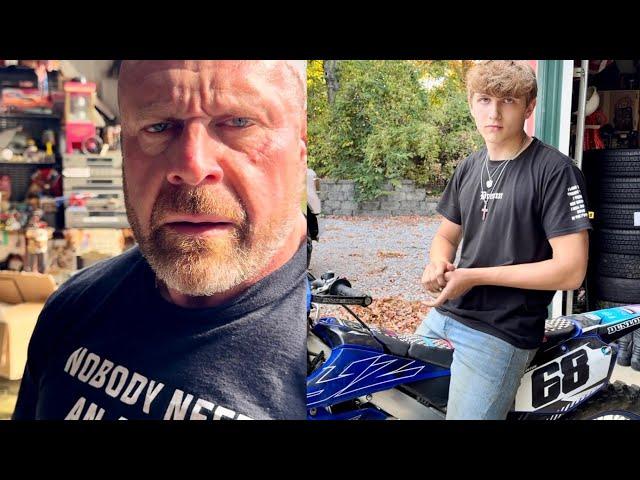 Brantlees Dirtbike Needs Help!!! (TheBellLife Vlogs)