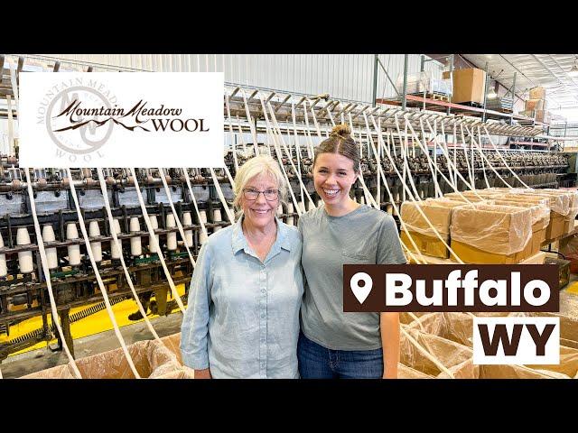 Wyoming Grown Yarn - Mountain Meadow Wool Mill Tour in Buffalo, WY #unitedskeinsofamerica