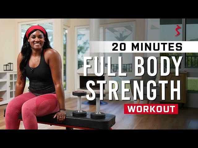 20-Minute Total Strength w/ Dumbbells – Burn Calories | Sunny Health & Fitness