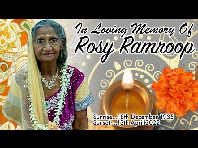 Rosy Ramroop Funeral Service   (Cremation Service: see link in the description)
