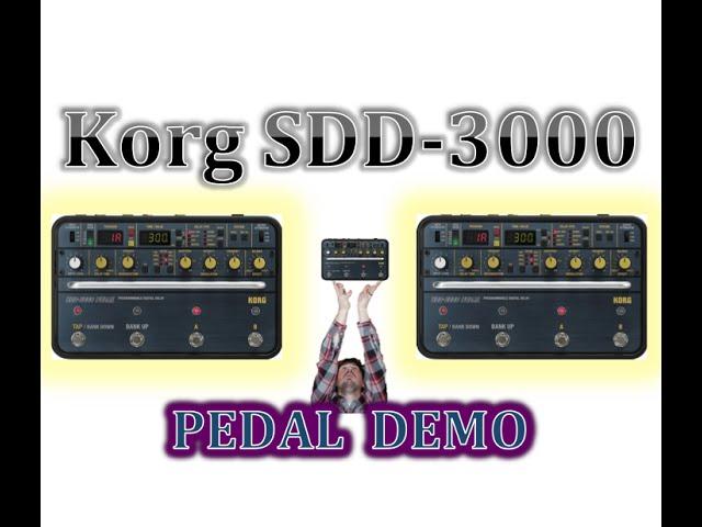 Korg SDD 3000 Delay Settings PEDAL DEMO Best Guitar Effects Review