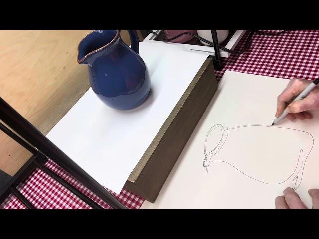 Drawing a Pitcher - Jacki Kellum Demonstrates Gesture Drawing and Cross-Contour Drawing